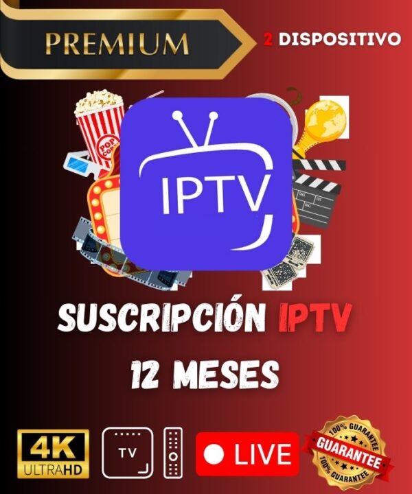 Suscripción IPTV Premium 12 Meses